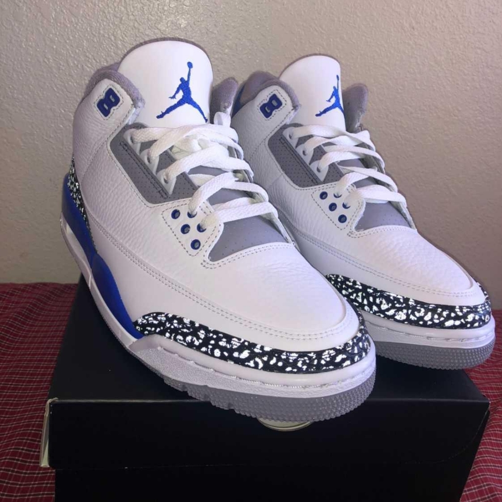 AIR JORDAN 3 "RACER BLUE" - Picture 2 of 6